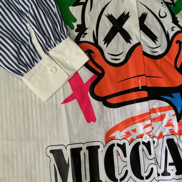 Coleman Collection Oversize Shirt MICCAKA duck Graphic Design Size S - Picture 5 of 8